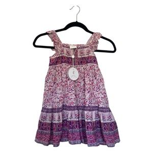 Spell | Little Gypsies Gypsy Love Dress Pink 6Y NWT